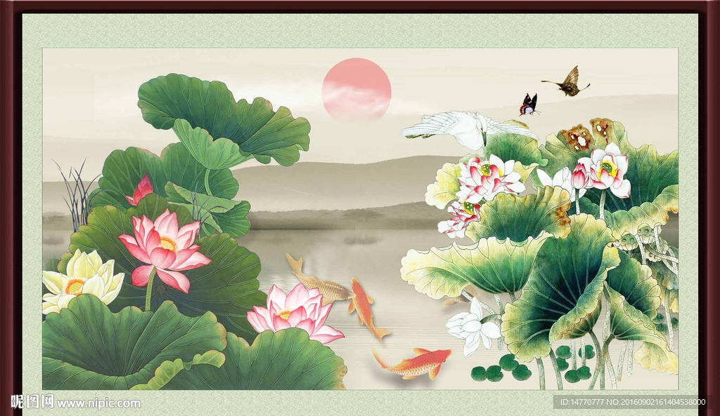 荷花图
