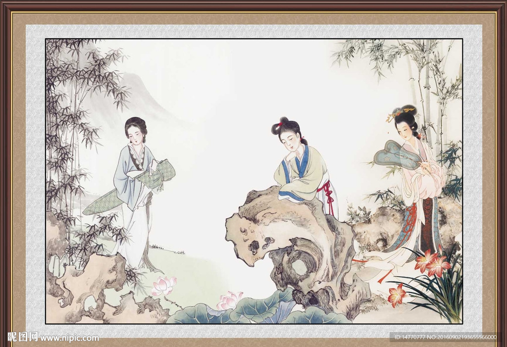 国画仕女图