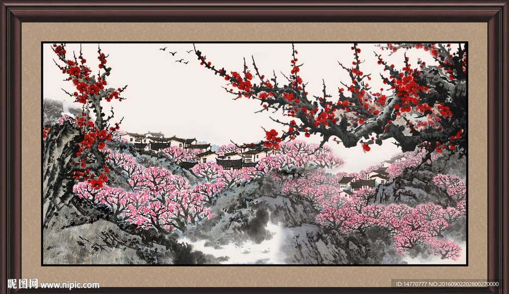 国画梅花