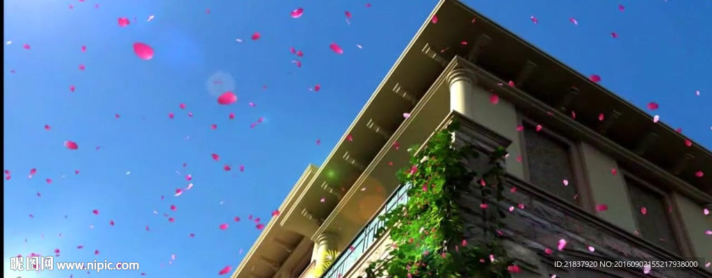 三维建筑漫游动画别墅