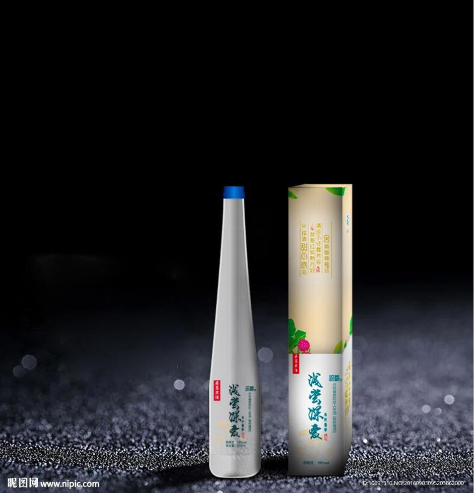 桑葚阿胶人参酒设计展开图