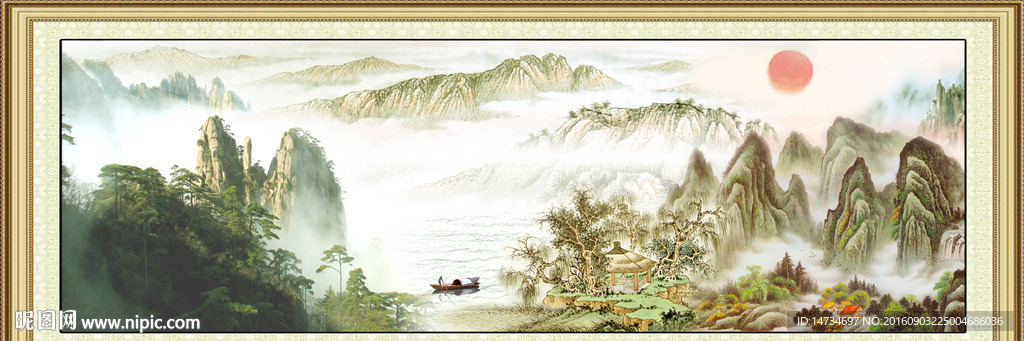 巨幅山水画
