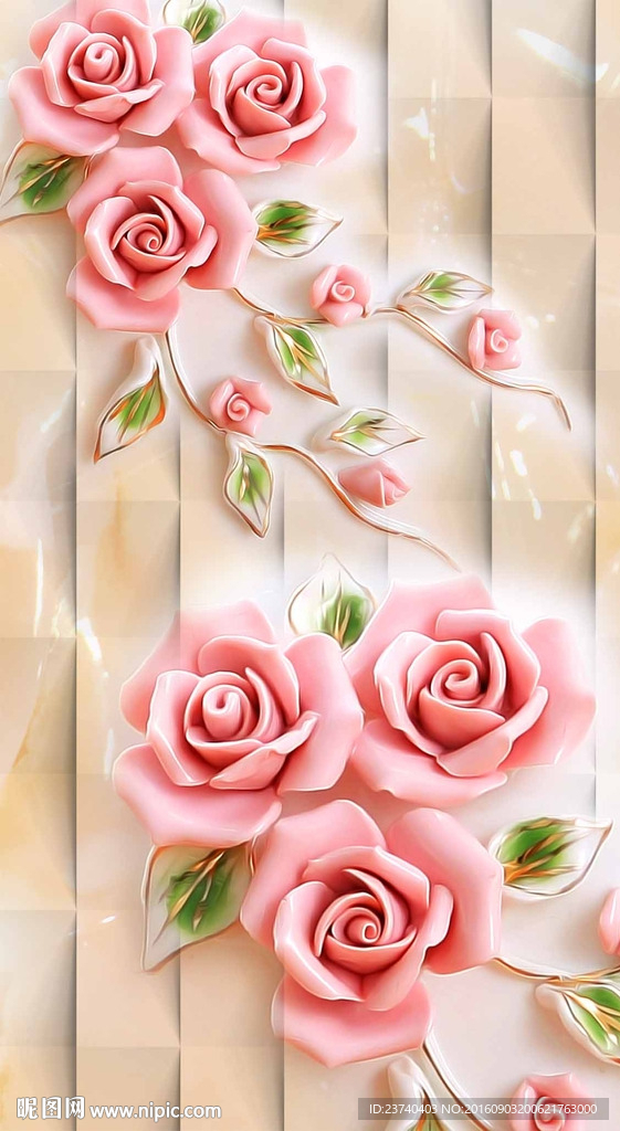 3d玉雕玄关