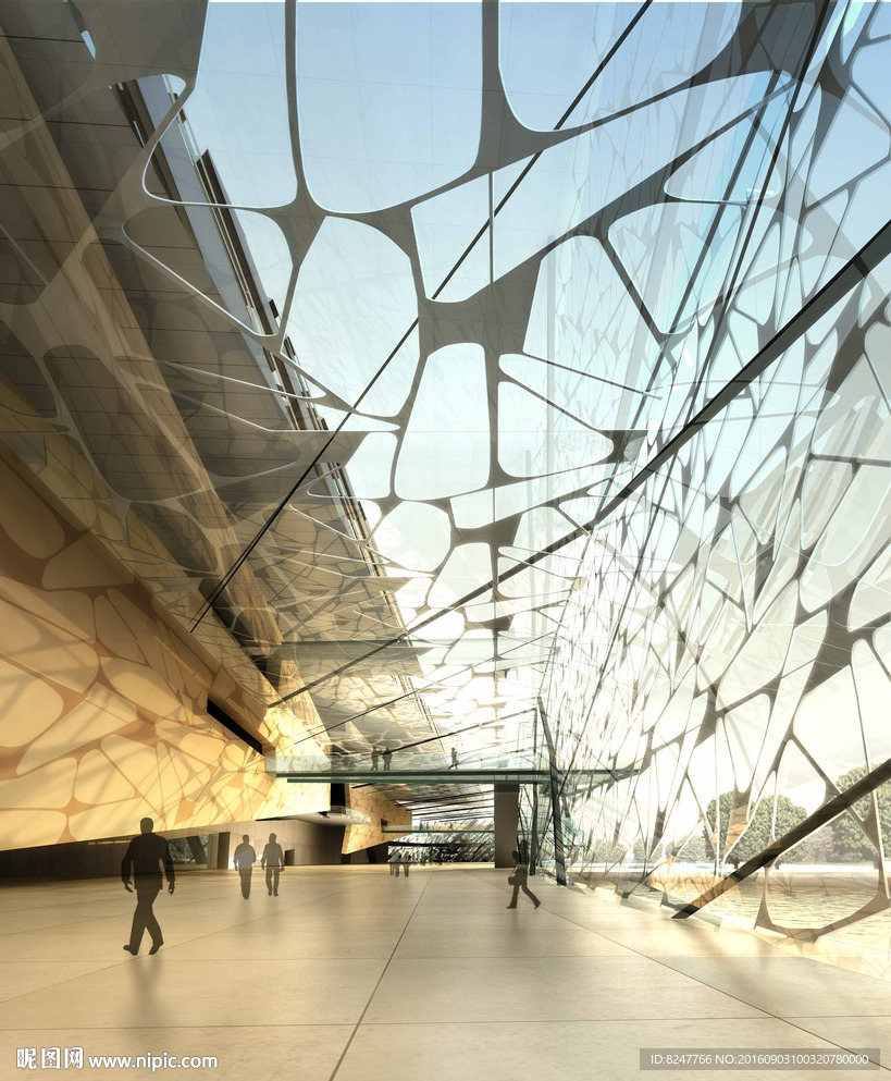 室内空间展示景观效果图