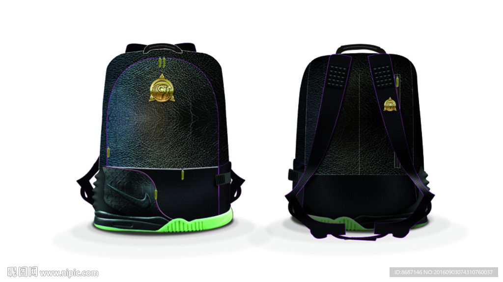 书包背包设计效果图