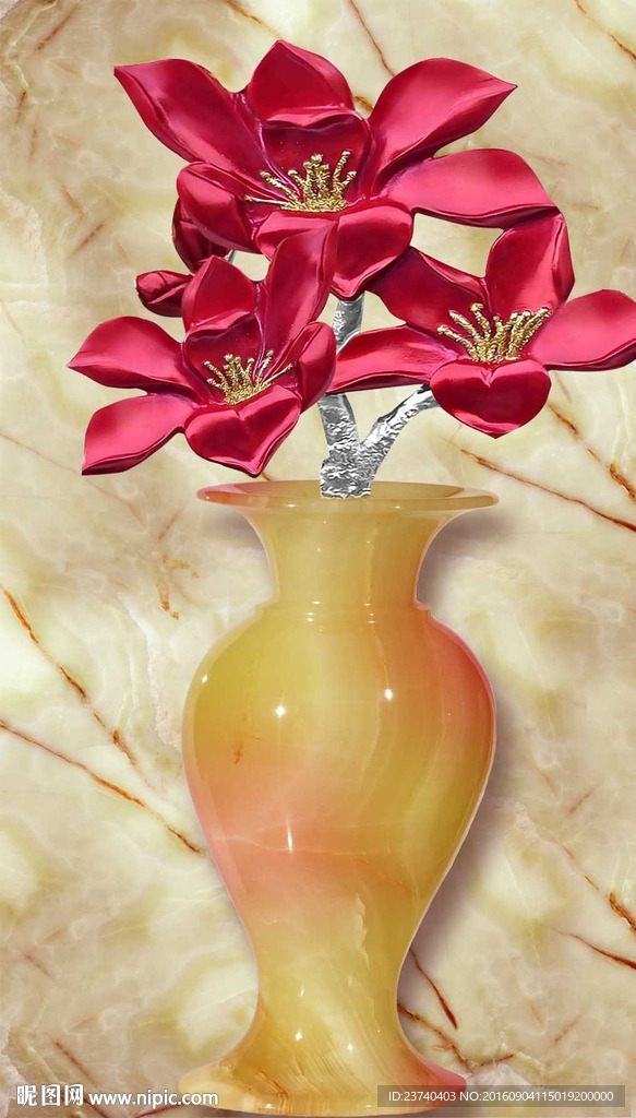 玉雕玄关花瓶