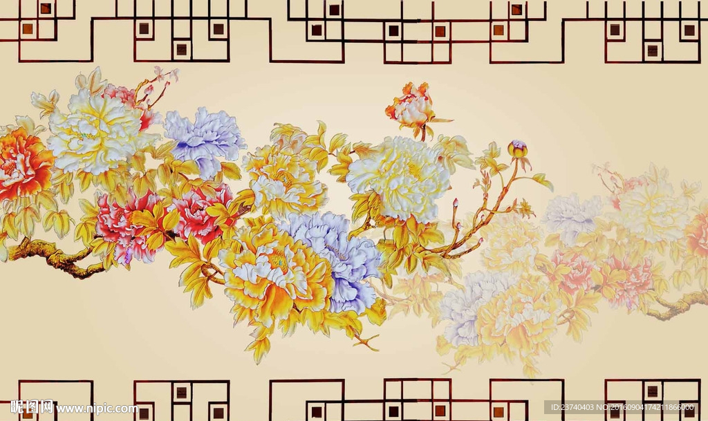 彩雕背景墙