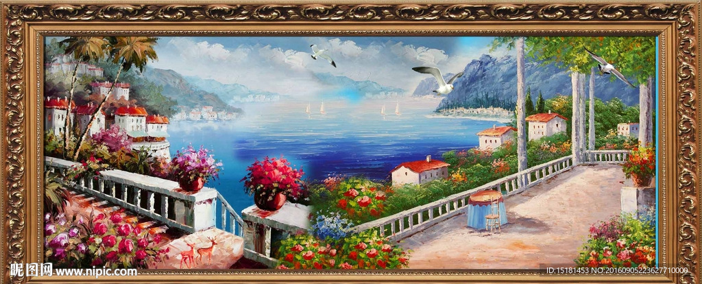 地中海油画