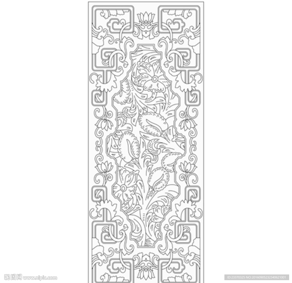 欧式花水切镂空