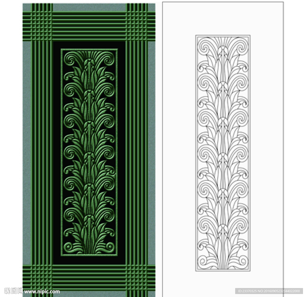 欧式花水切镂空