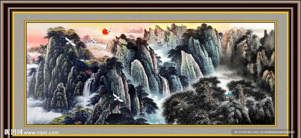 水墨山水画