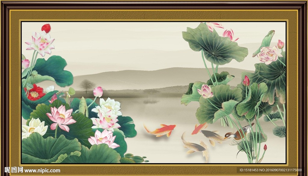 荷花图