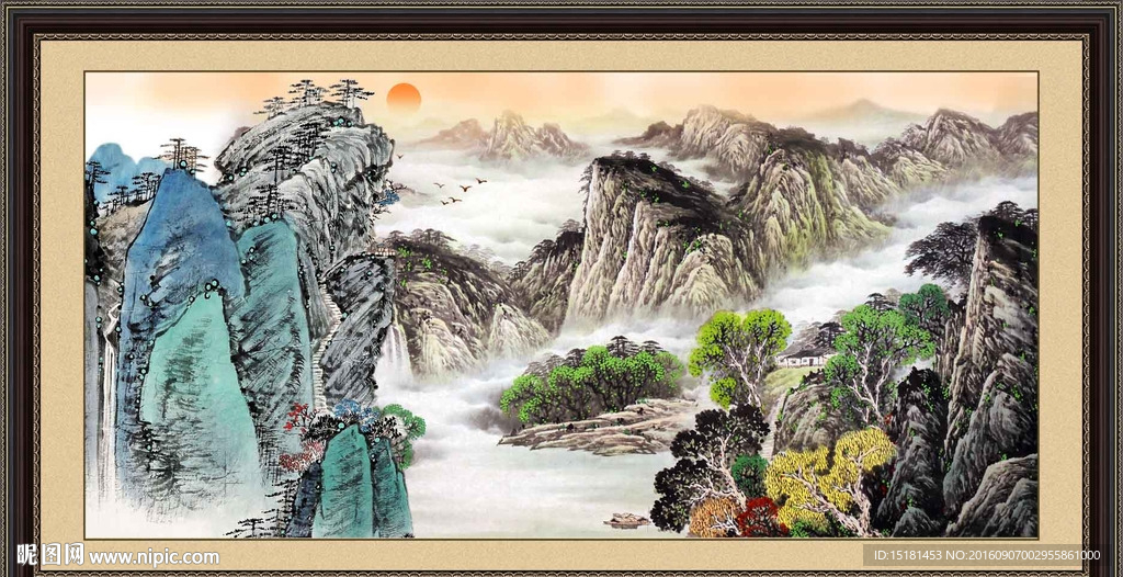 巨幅山水