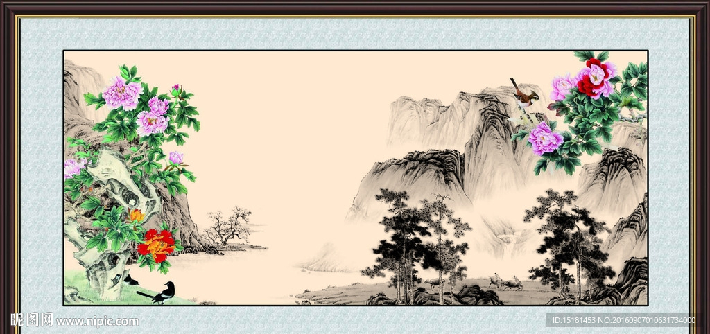 花开富贵 国画牡丹