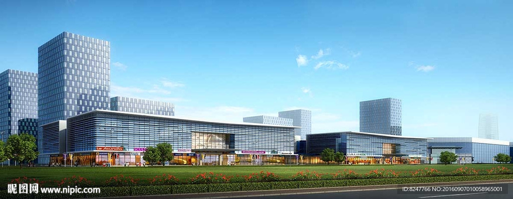 工厂建筑效果图