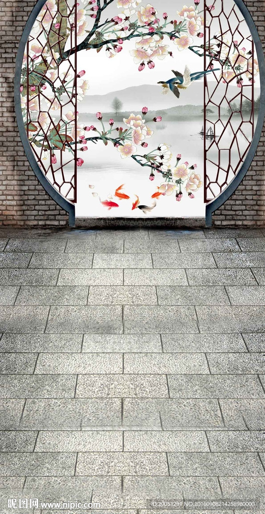 玄关花鸟