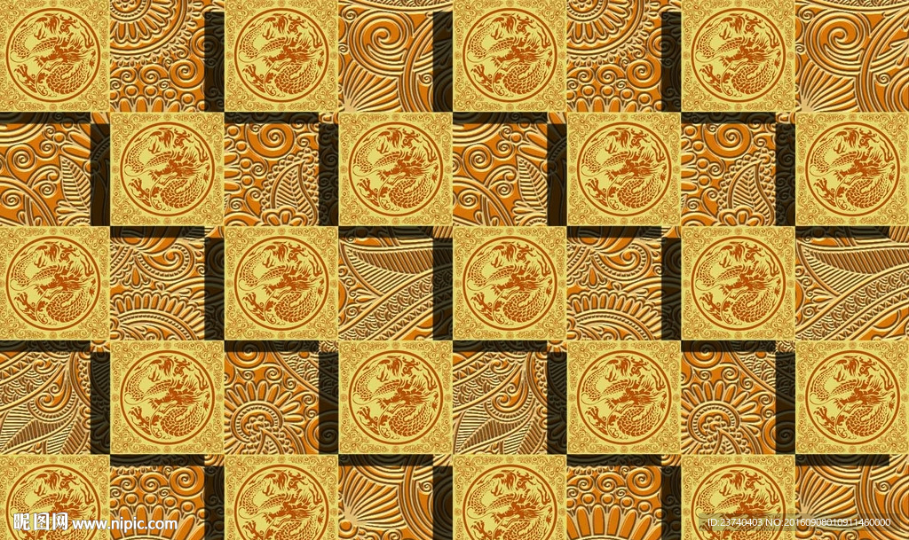 金碧辉煌大型壁画