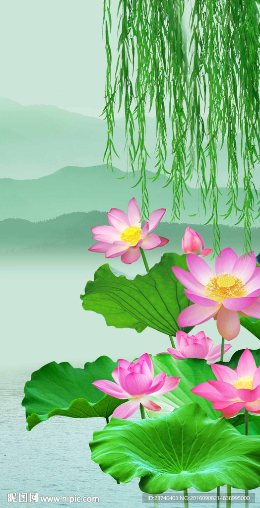 荷花玄关