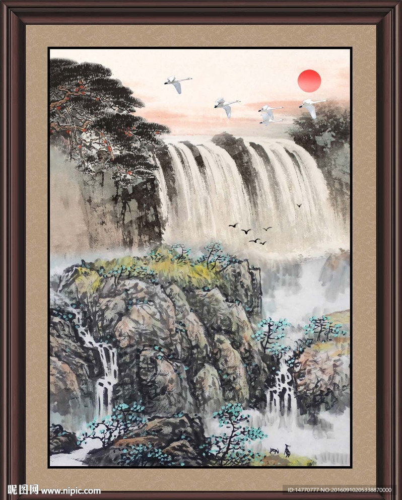 巨幅山水画