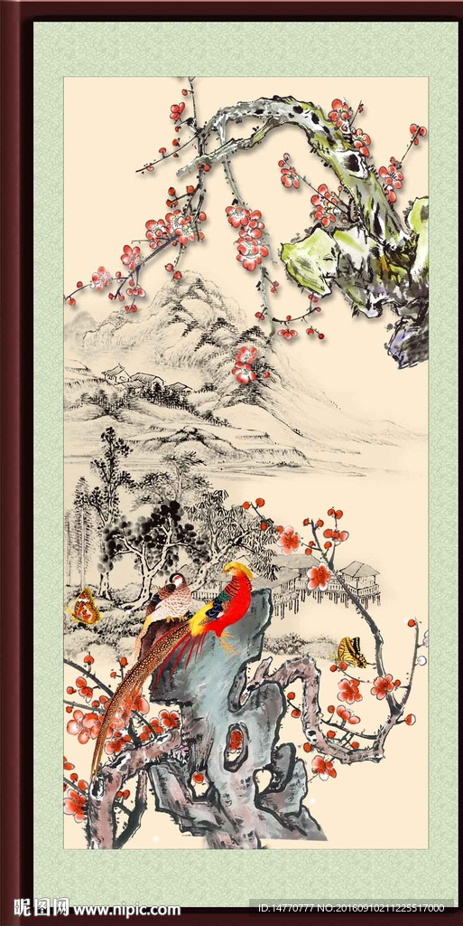 国画梅花