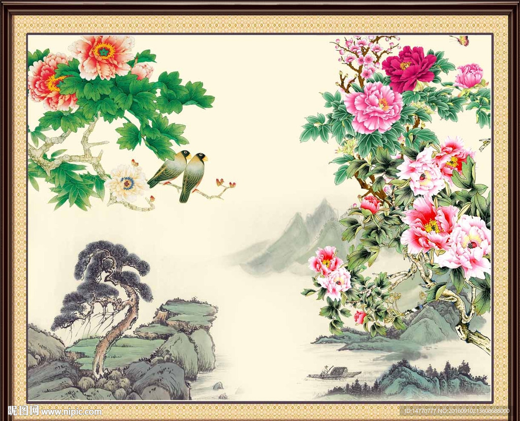 牡丹国画