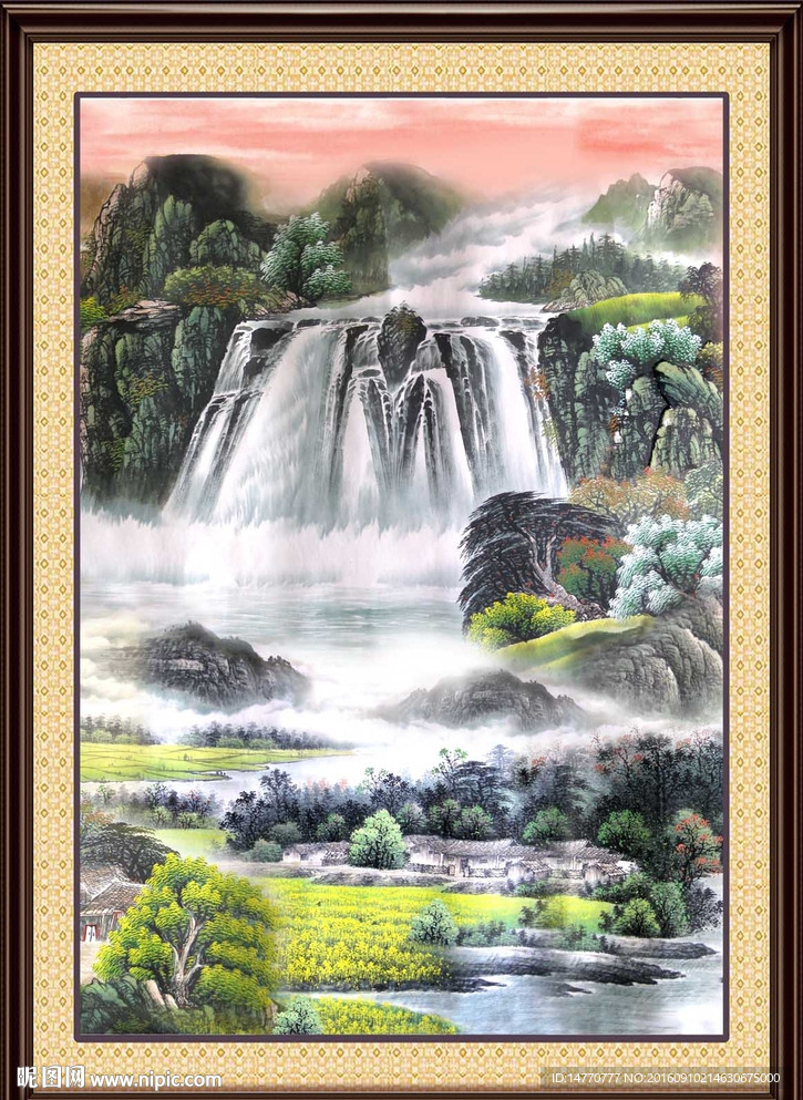 巨幅山水画