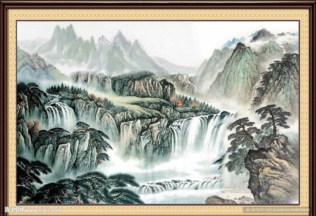 巨幅山水画