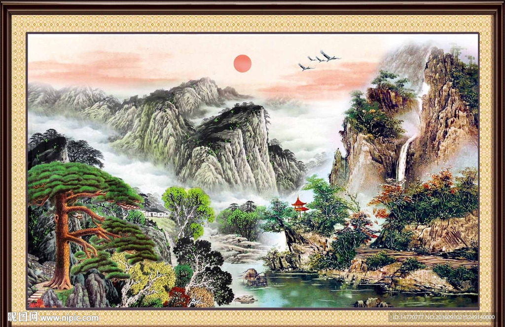 风景迎客松