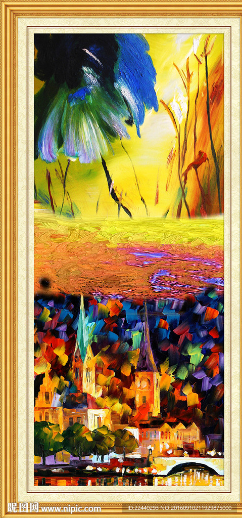 抽象油画