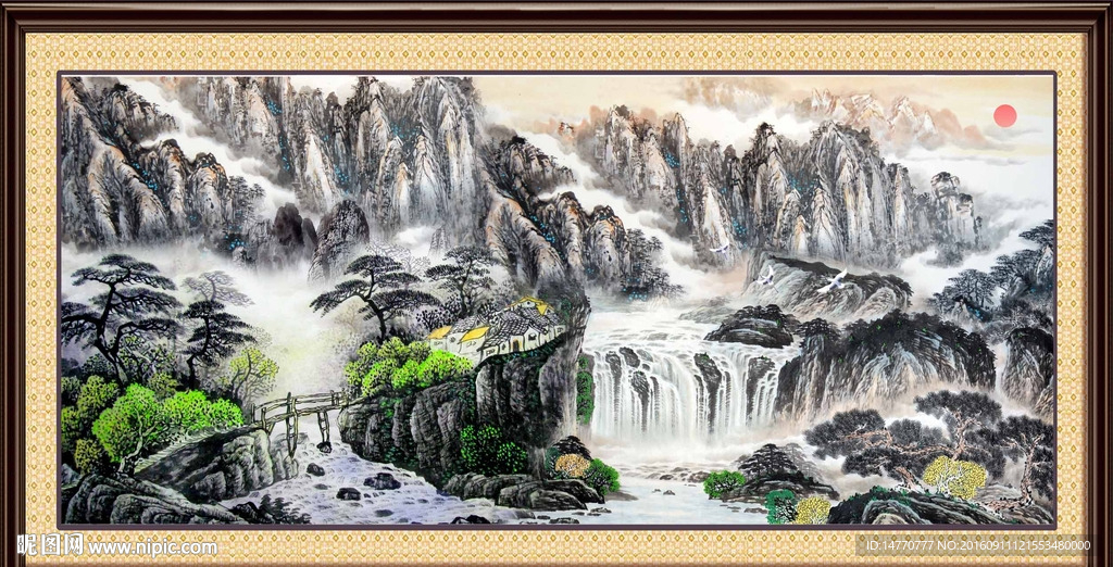巨幅山水画