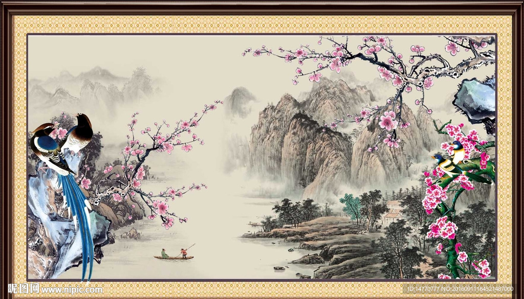 国画梅花