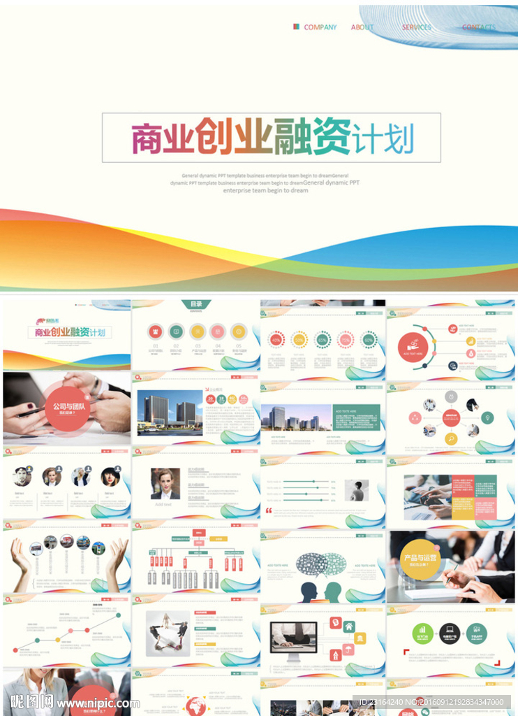 时尚商业创业融资计划书PPT