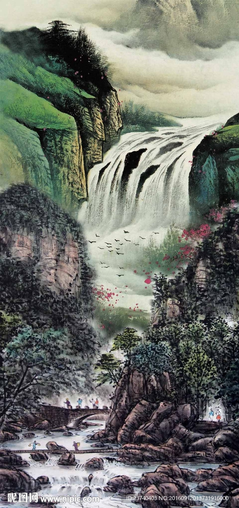 国画玄关山水