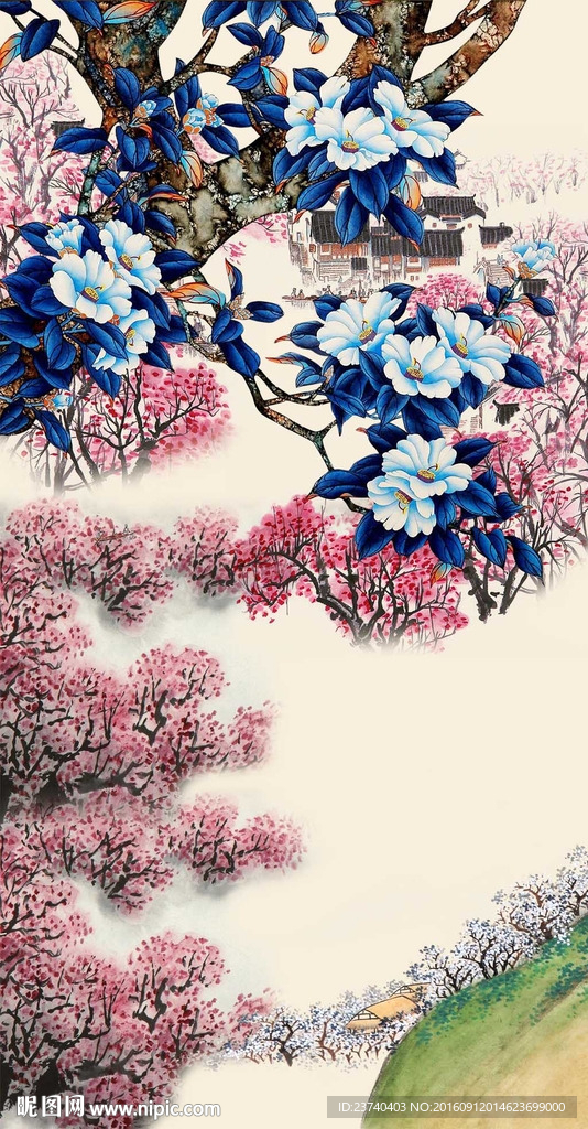 国画风景玄关