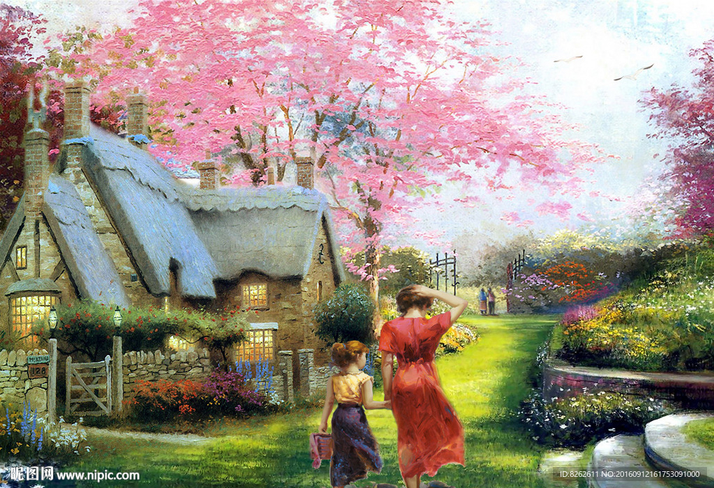 乡村油画