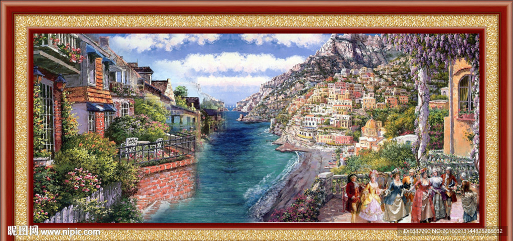 地中海油画