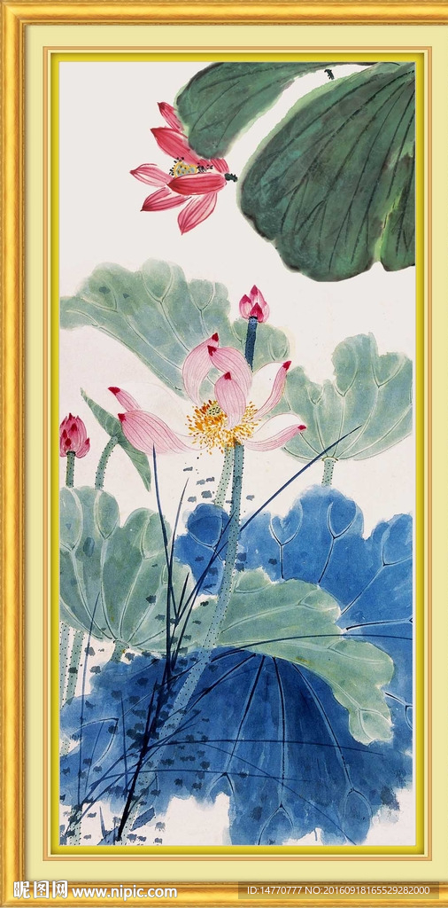 国画荷花