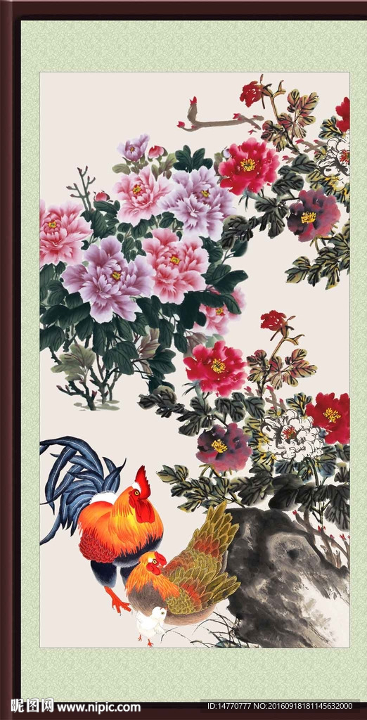 牡丹国画