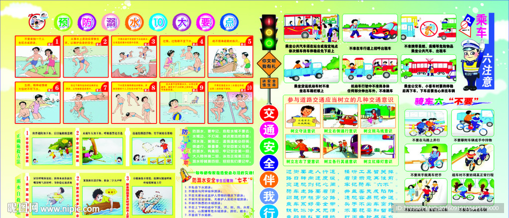 交通安全防溺水宣传栏