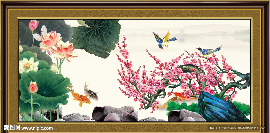 荷花图