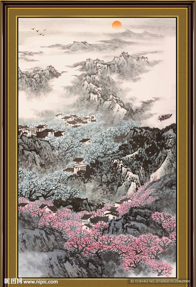 水墨山水画