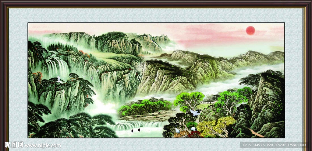 巨幅山水画