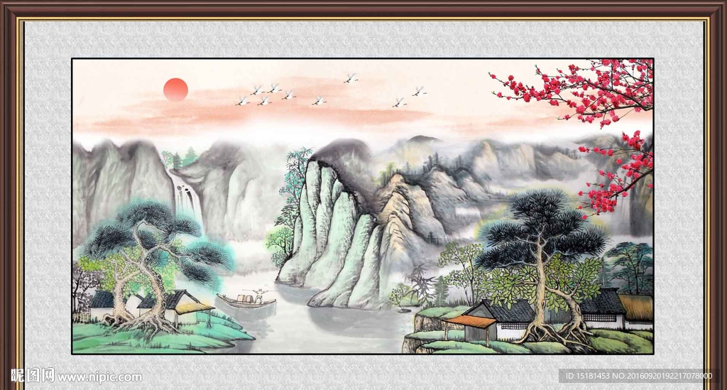 水墨山水画