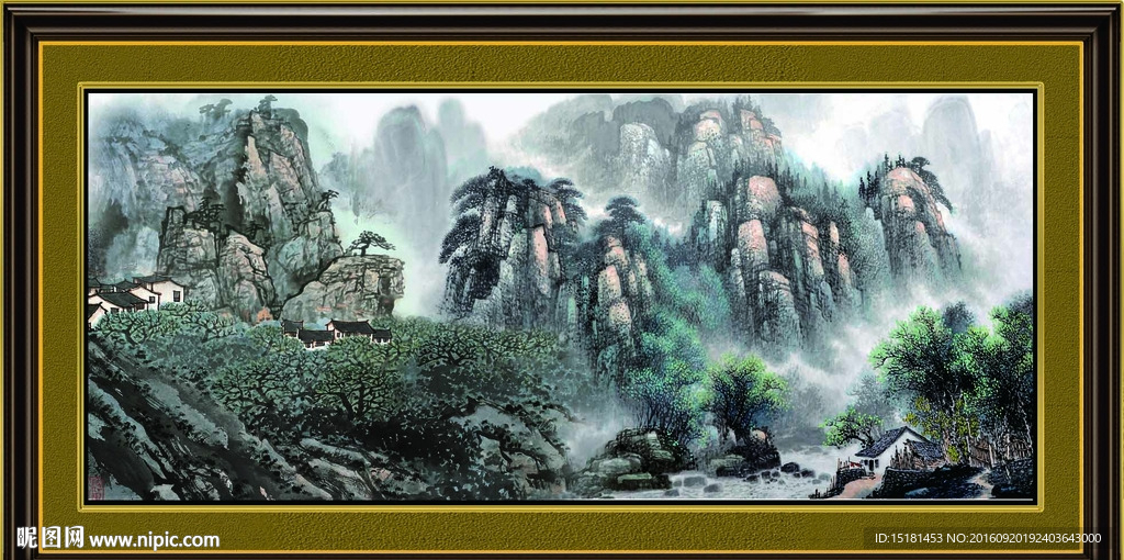 巨幅山水画