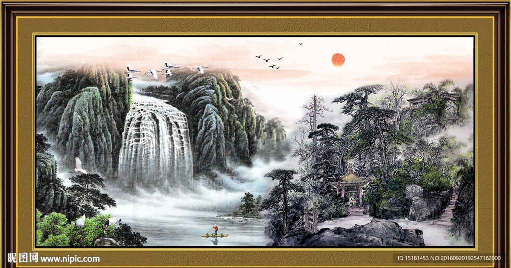 巨幅山水画