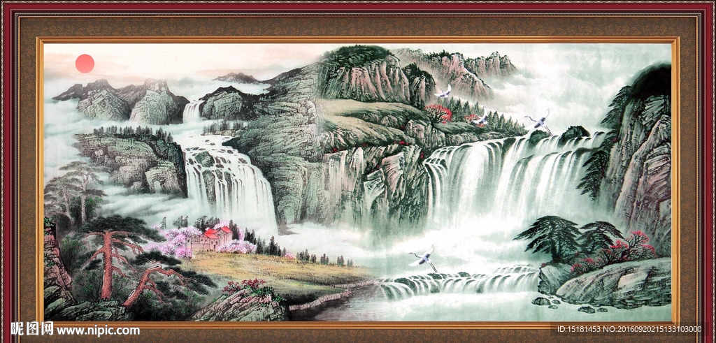 巨幅山水画