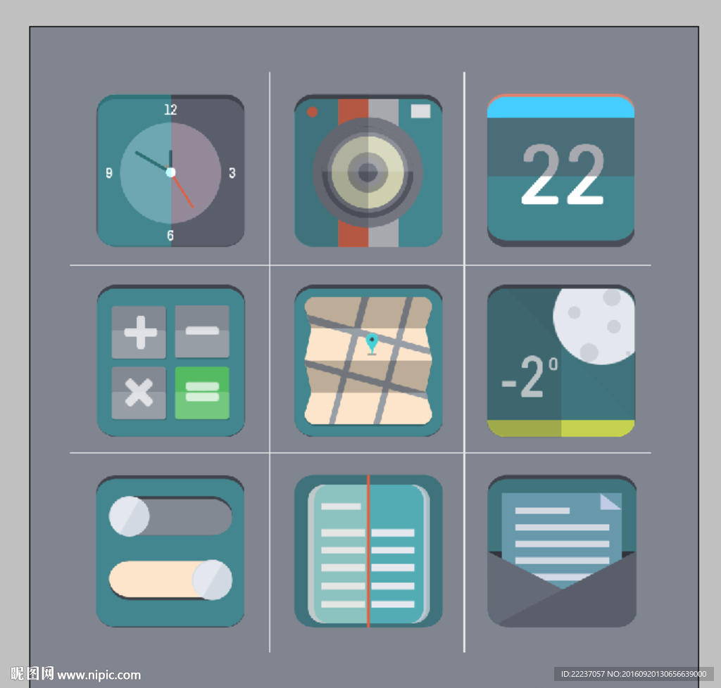 按钮标志标识界面