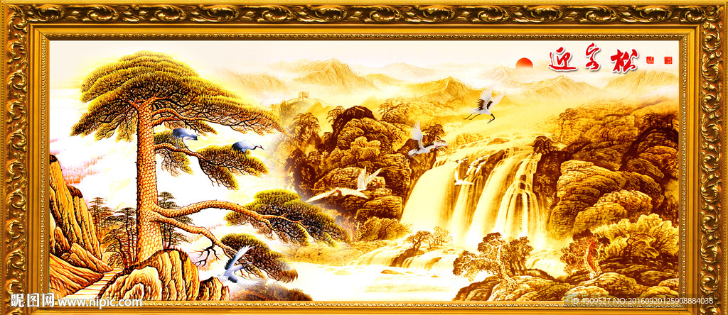 金色油画
