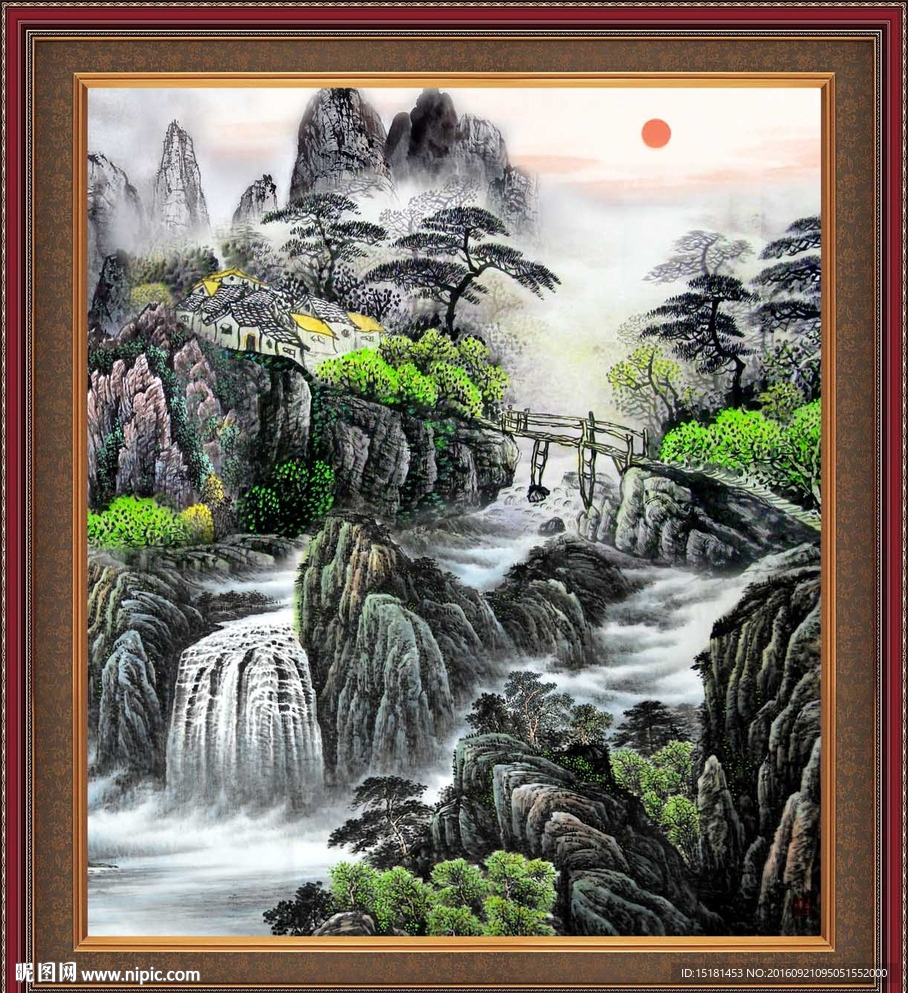 巨幅山水画