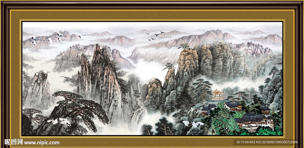 巨幅山水